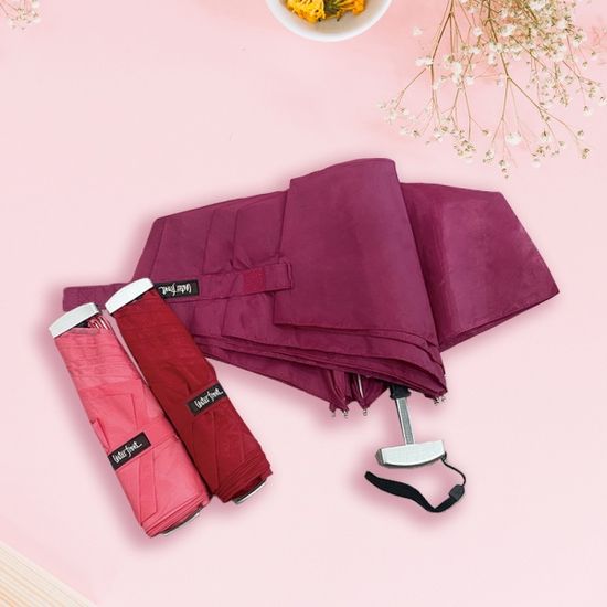 워터프론트 초경량 수동 무지 경량 3단 우산