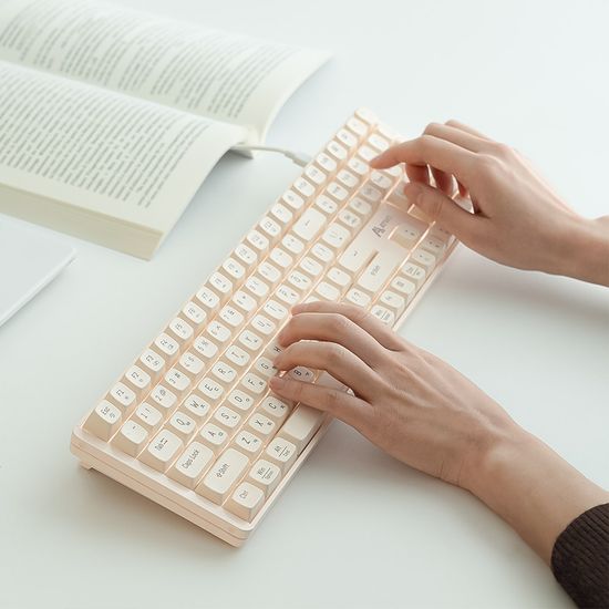 에이투 키3 사무용 사무실 기계식 키보드 저소음백축