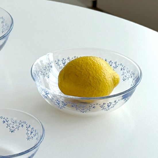 마메종 블루로즈 유리 글라스 샐러드볼 M 1p