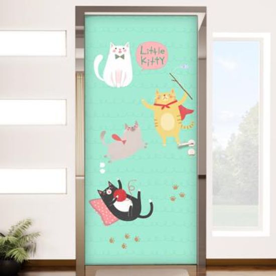 tc042-강아지와고양이_현관문시트지