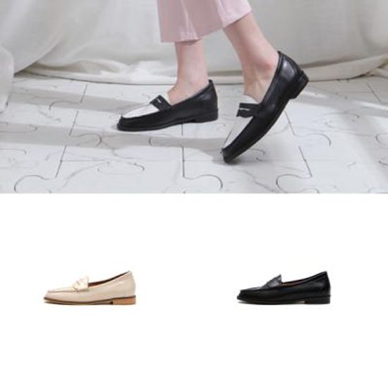 [애슬릿]베이직 스티치 기본 로퍼 2cm