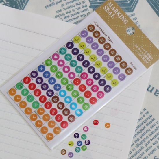 수첩,다이어리 꾸미기 마킹씰...나카바야시 PP 데코스티커 F274-M05