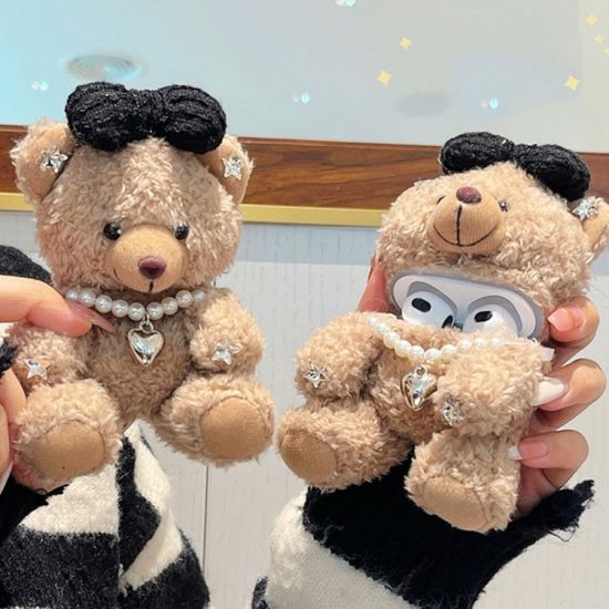 에어팟 프로 1 2 3 세대 귀여운 곰돌이 인형 털케이스