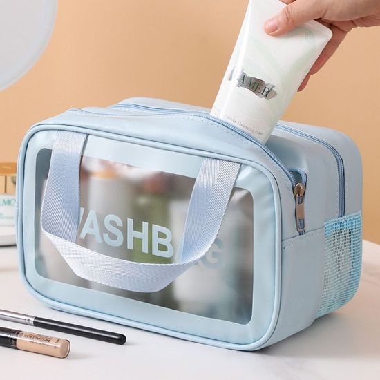 메쉬 샤워 PVC 방수 파우치 방수백(WF618A8)