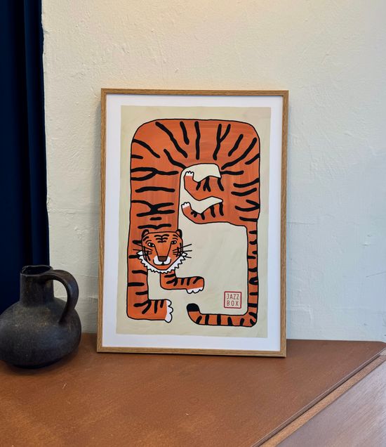 호랑이 인테리어 포스터