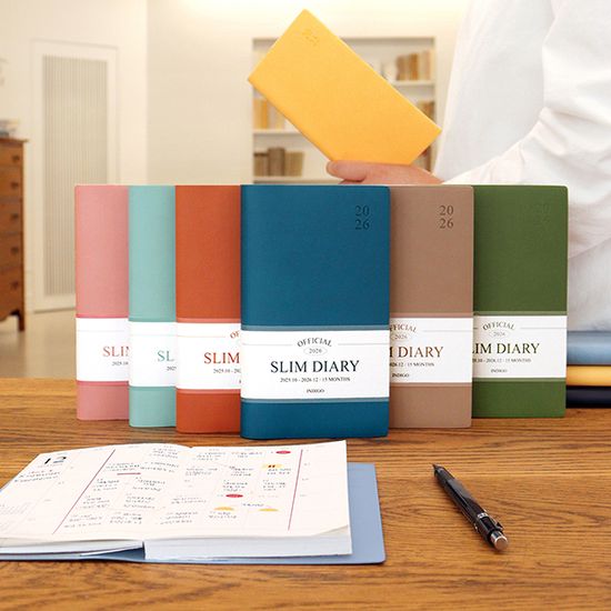 2026 오피셜 슬림 먼슬리 다이어리