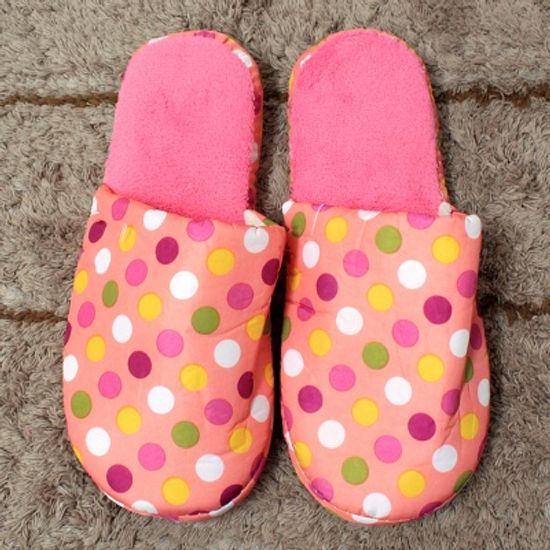 도트 방한 실내화(여성)/학교단체주문 문구점판매용