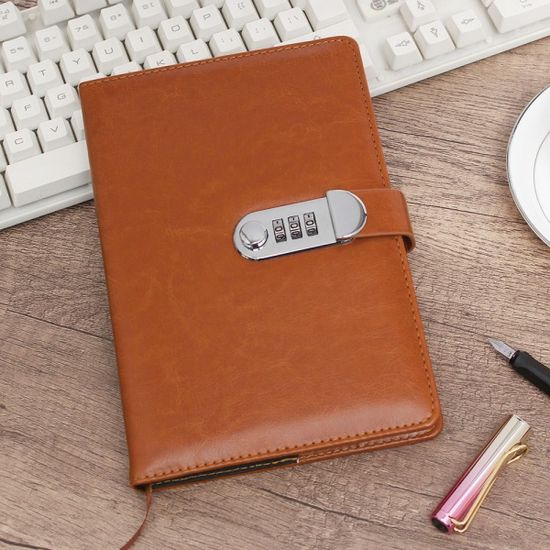 빈티지 비밀번호 다이어리형 노트 A5 유선 비밀일기장
