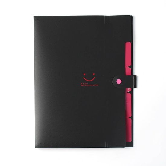 스마일 도큐먼트 파일 3p세트(5칸) (블랙) 화일케이스