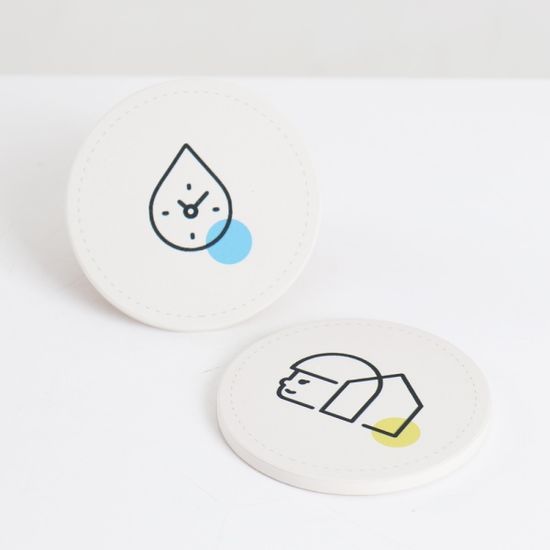 미쓰달봉 규조토 컵받침 티코스터 물흡수