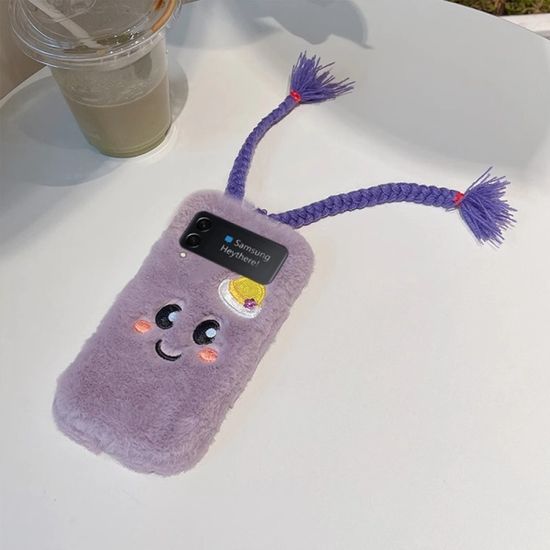 갤럭시 A시리즈 길다란 털실 인형 캐릭터 털 케이스