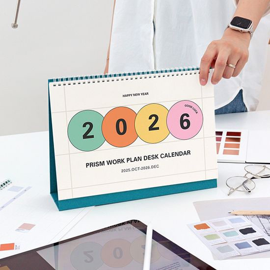 2026 프리즘 워크플랜 탁상 달력 (데스크 캘린더)