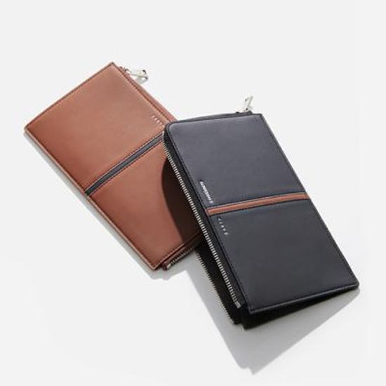 뉴에어맨 폰 지갑 (스톤블랙,브라운)