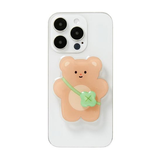 아트박스 클로버가방 곰돌이 스핀톡 스마트홀더