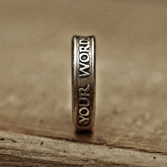 RS-150 양각 로마체 반지