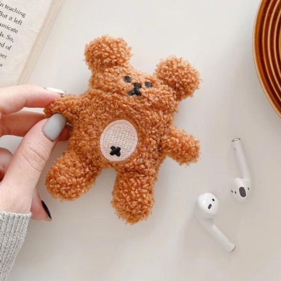 에어팟프로케이스 뽀글이 테디베어 털 433 브라운_PRO