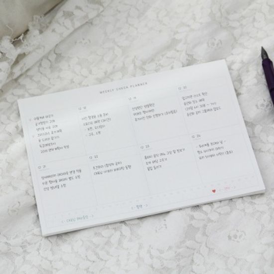 A5 스케줄러 먼슬리/ 체크리스트/타임플래너