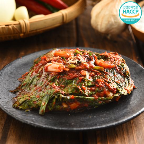 [국제요리대회최우수상]국내산 전라도 깻잎김치 500g