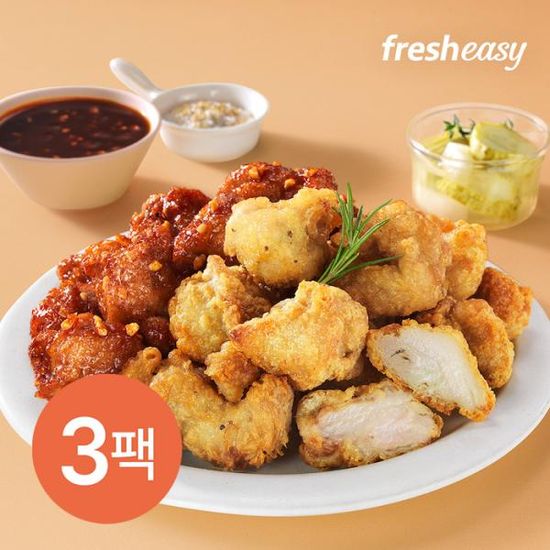 [3팩 구성] 야심작 양념순살치킨 (500g)