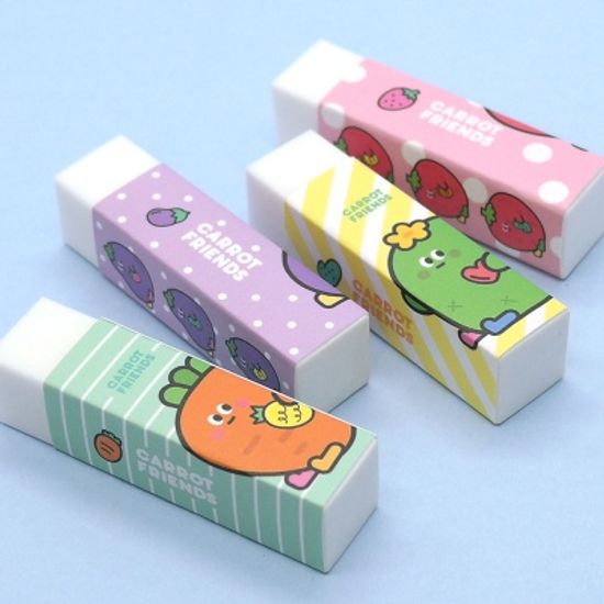 핑크풋 당근친구들잘지워길다란지우개