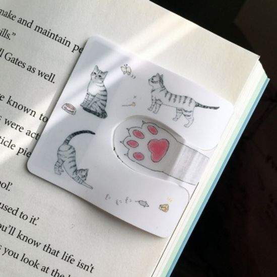[수지인] 제니고양이 자동책갈피 5종 세트