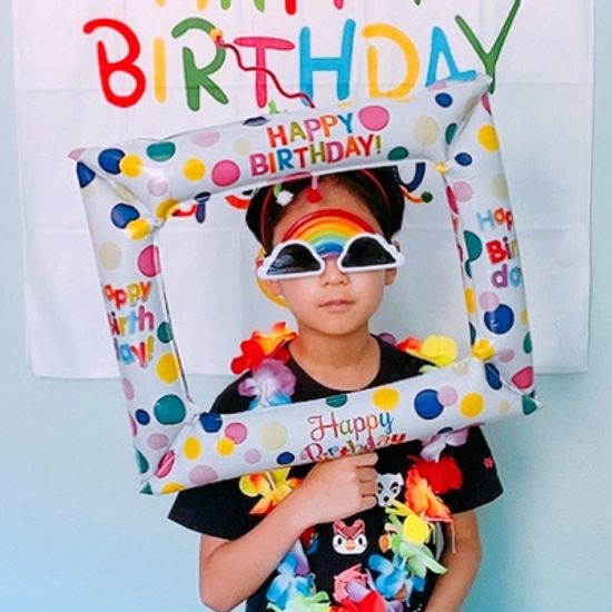 생일 풍선 액자