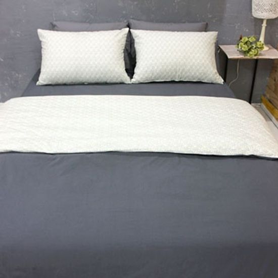 싸리 그레이 양면 베개커버