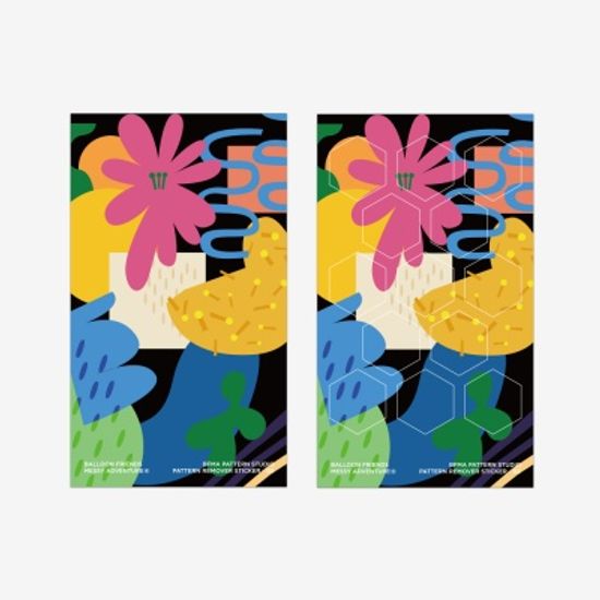 벌룬프렌즈 리무버블 패턴 스티커 - 후르츠