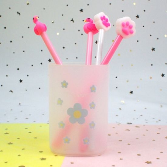 투명 연필꽂이 다용도 펜홀더 메이크업 보관 정리