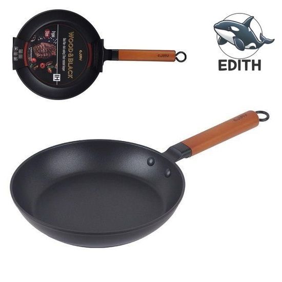 모든열원 우드핸들 고급 프라이팬 24cm(WFH3HGV)