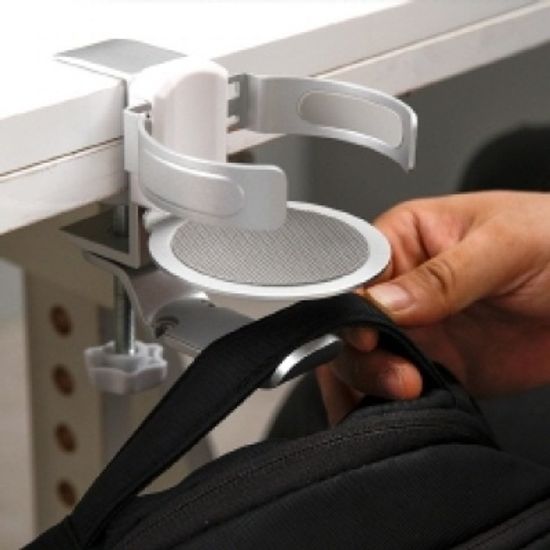 2in1 알루미늄 컵홀더 헤드셋 가방걸이 다용도 거치대