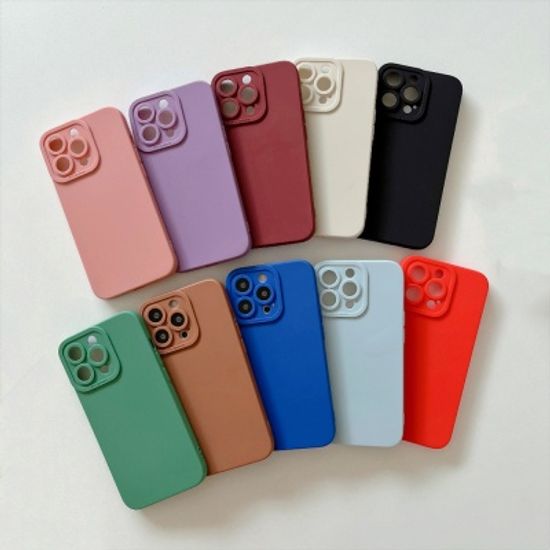 아이폰14 프로 맥스 카메라보호 파스텔 실리콘 케이스