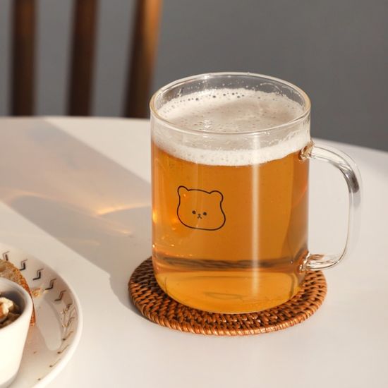 고옴 내열유리 머그, 손잡이잔 430ml