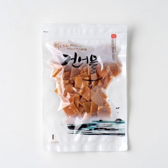 맛있는 주전부리 간편 한입 큐브 철판 오징어 200g