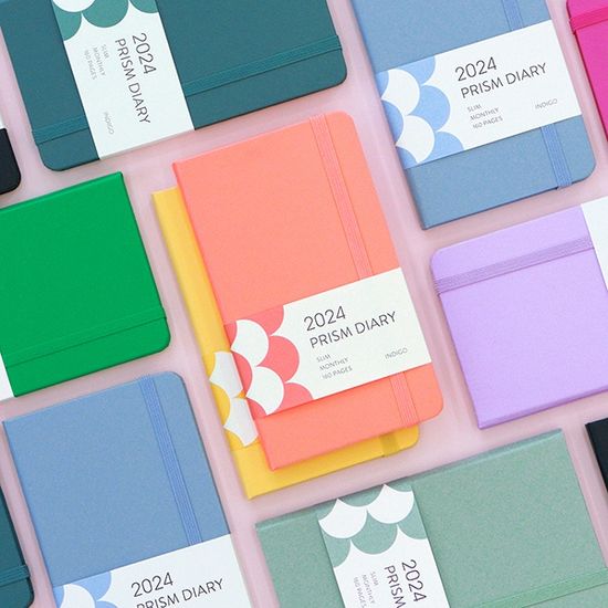 2024 프리즘 슬림 먼슬리 다이어리 (날짜형 월간) 