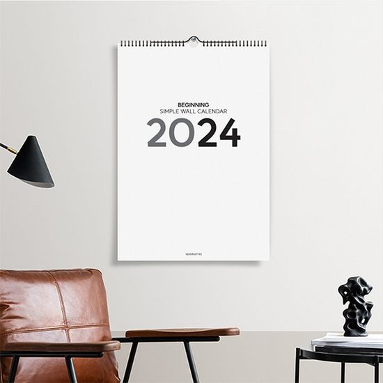 2024 워너디스 비기닝 심플 벽걸이 캘린더 B3