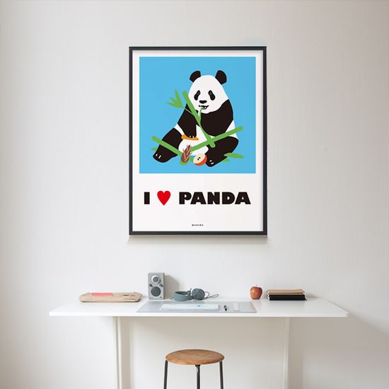 판다 2 M 디자인 포스터 동물 자이언트 판다