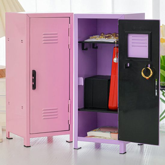 다용도 철제 미니캐비넷 액세서리 보관함 4color