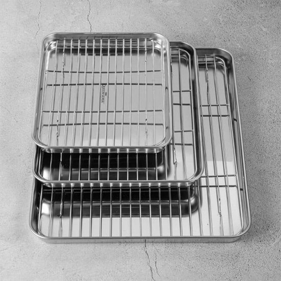 퀸센스 스텐 304 바트 사각 거름망 트레이