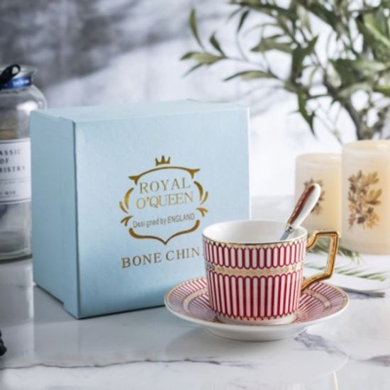 유럽풍 클래식 골드라인 커피잔 세트