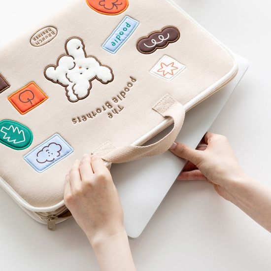 Brunch Brother 푸들 오픈 노트북 파우치 15형