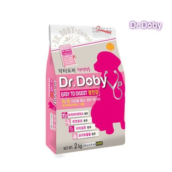 P163 닥터도비 장건강 애견 사료 2kg 강아지밥(W55DEB5)