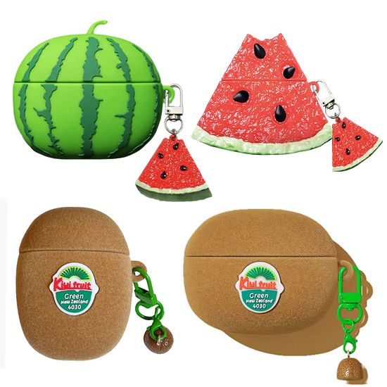 에어팟 4 3 2 1 프로3 프로2 키위 수박 키링 케이스