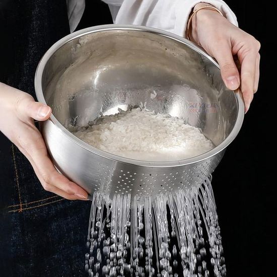 스텐 쌀 씻는 볼 통 세척볼 다용도 믹싱볼 야채 K427