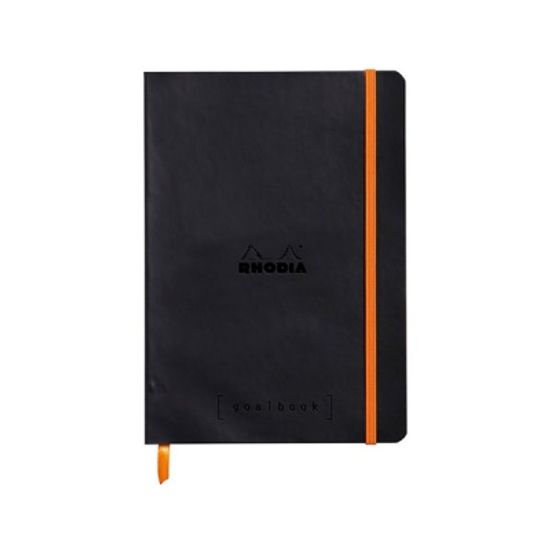 [로디아] 만년다이어리 기능 노트북 Goal Book 골북A5_블랙격자