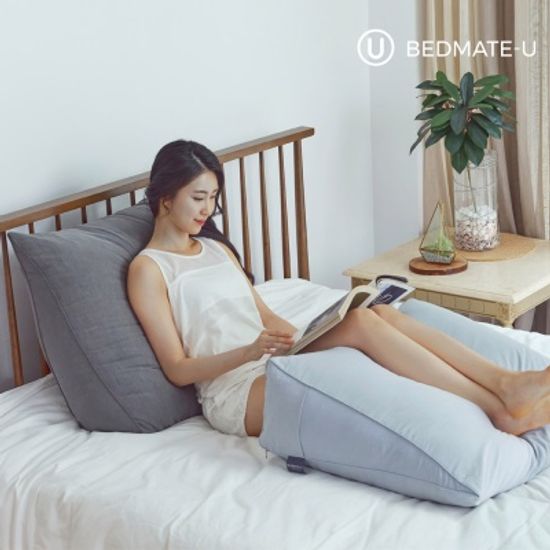 베드메이트유 피그먼트 삼각 등받이쿠션