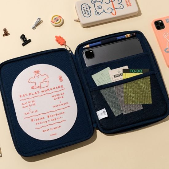 via01 X로마네 EVA하드 아이패드 파우치 11인치