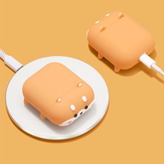 에어팟 충전 케이스 1/2/프로 귀여운 시바견 실리콘
