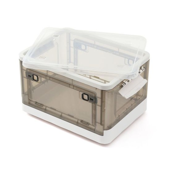 데일리홈 폴딩 리빙박스(27L) (화이트+블랙) 옷수납함