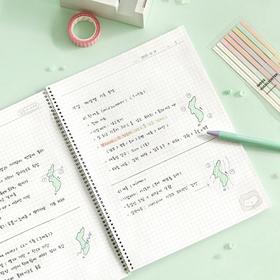 아이코닉 이겨낸다 모눈노트